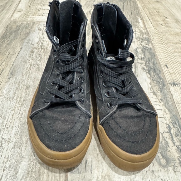 Vans Black High-Top Toddler Shoes - Picture 1 of 4